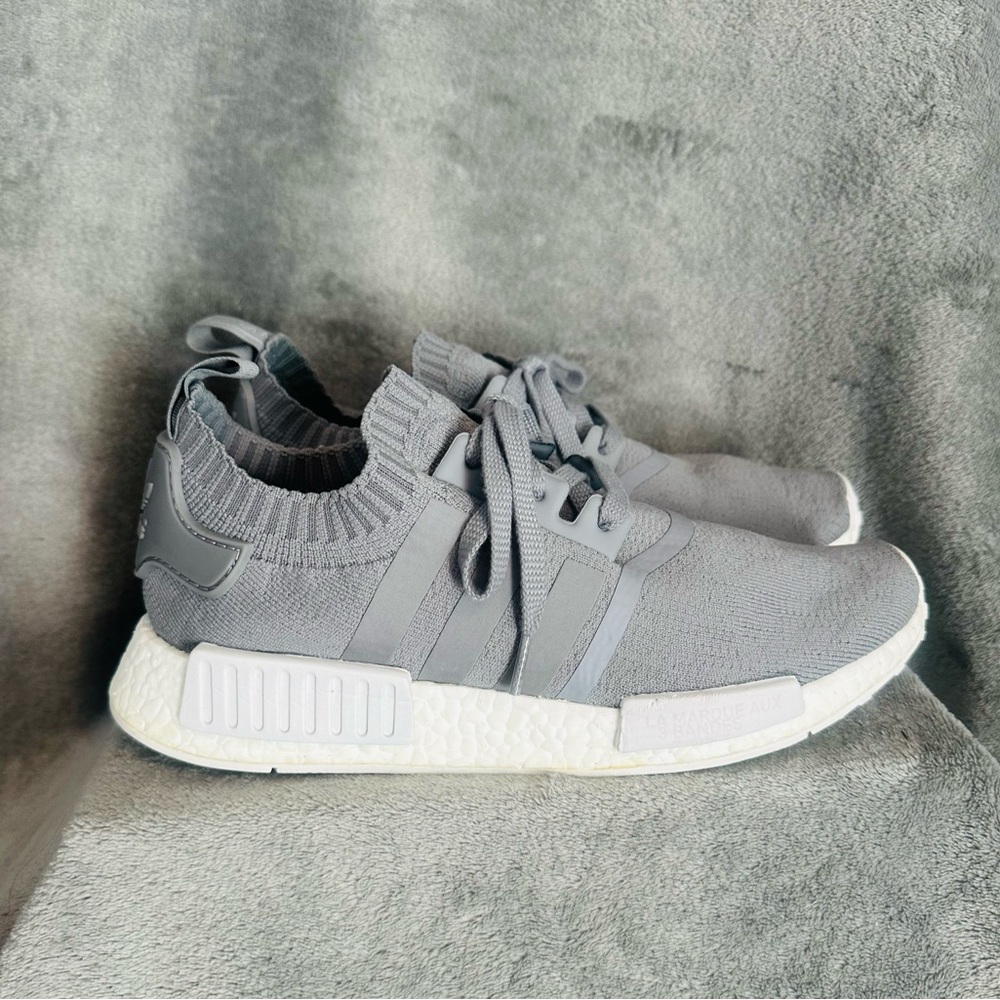 Adidas NMD R1 Gray Sneakers - Picture 3 of 4